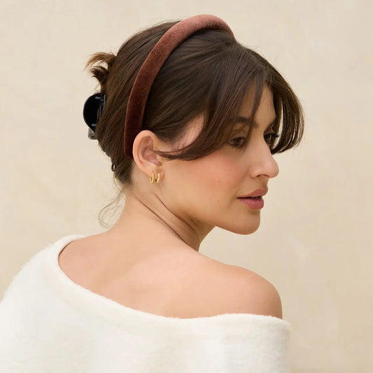 Kit.sch/ satin velvet headbands 2pk￼