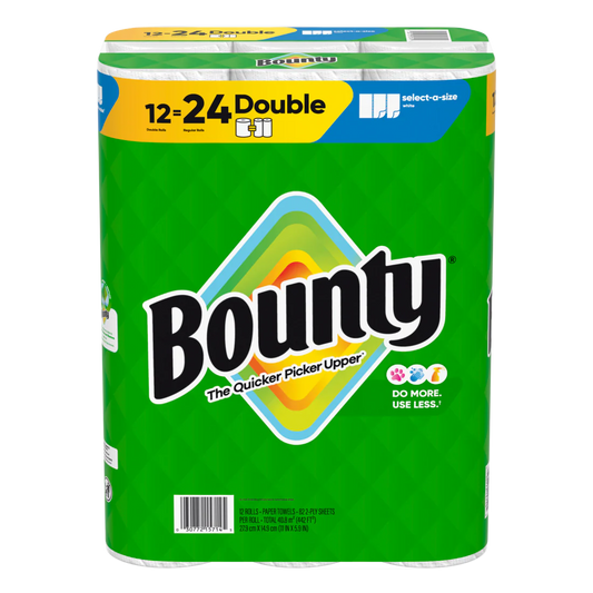 Bounty 12=24 pack select-a-size