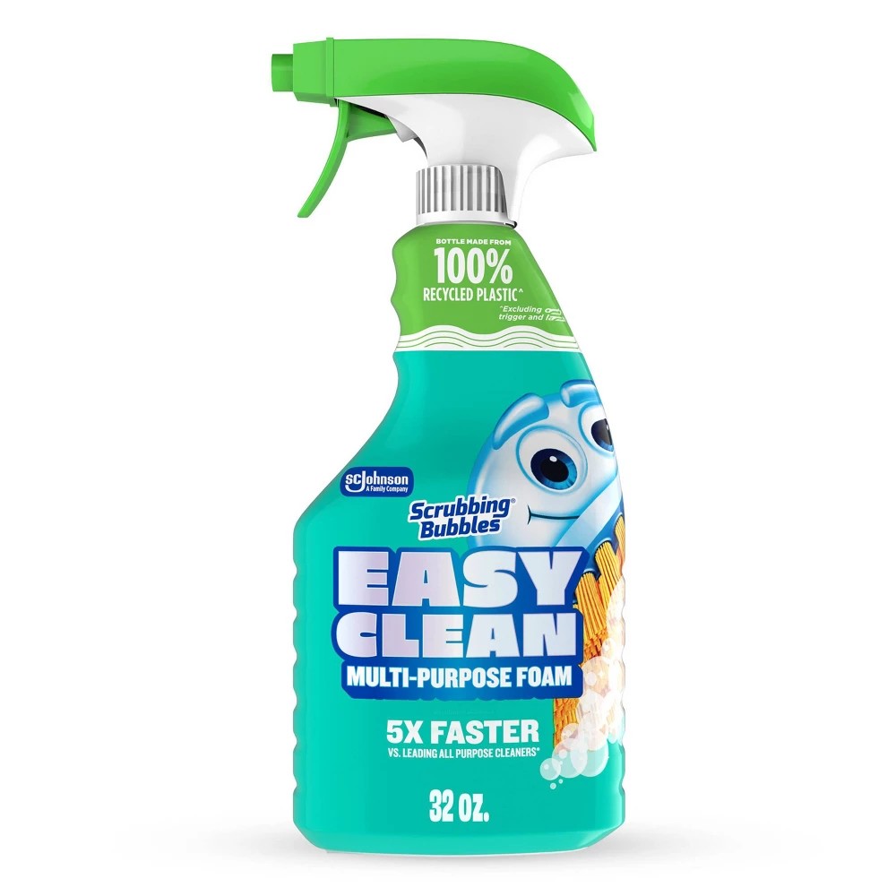 Easy, clean, multipurpose, scrubbing bubbles