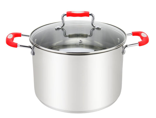 12.5QT Red Stockpot