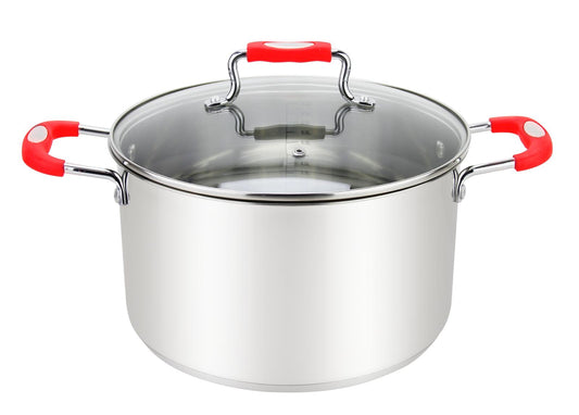 4QT Red Stockpot