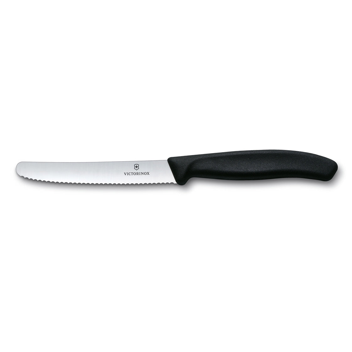 Black Victorinox Sarated round