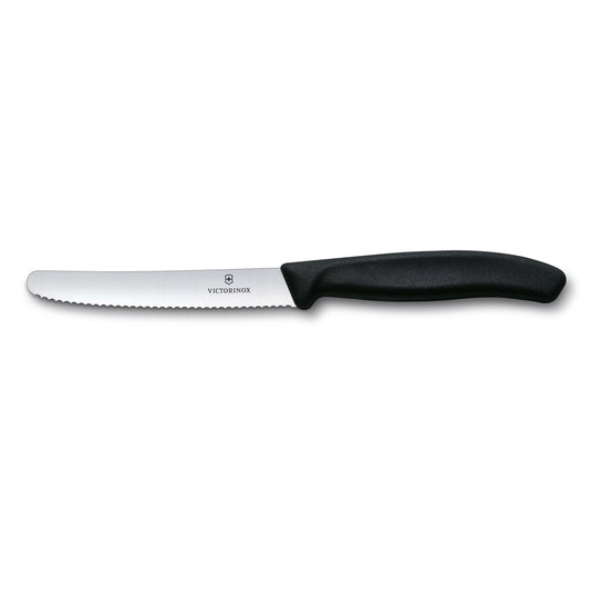 Black Victorinox Sarated round