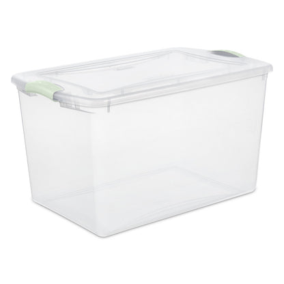 Sterilite clear container bin  66 quarts