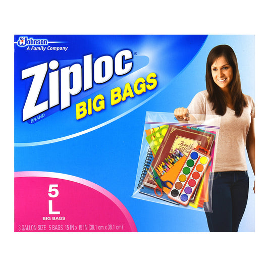 Ziploc Big Bags L 3Gal 5pk