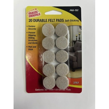 FELT PADS-STICK ON-DURA PROTEC 3/4″ – PK/20
