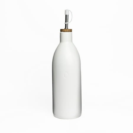 Olive oil Bottle ceramic white