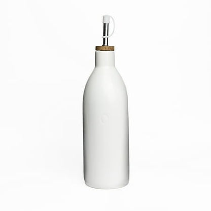 Olive oil Bottle ceramic white