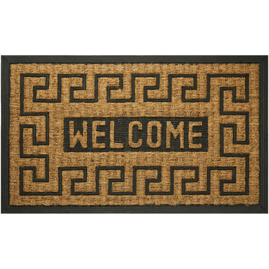 MAT-COCO WELCOME-18x30 GREEK K
