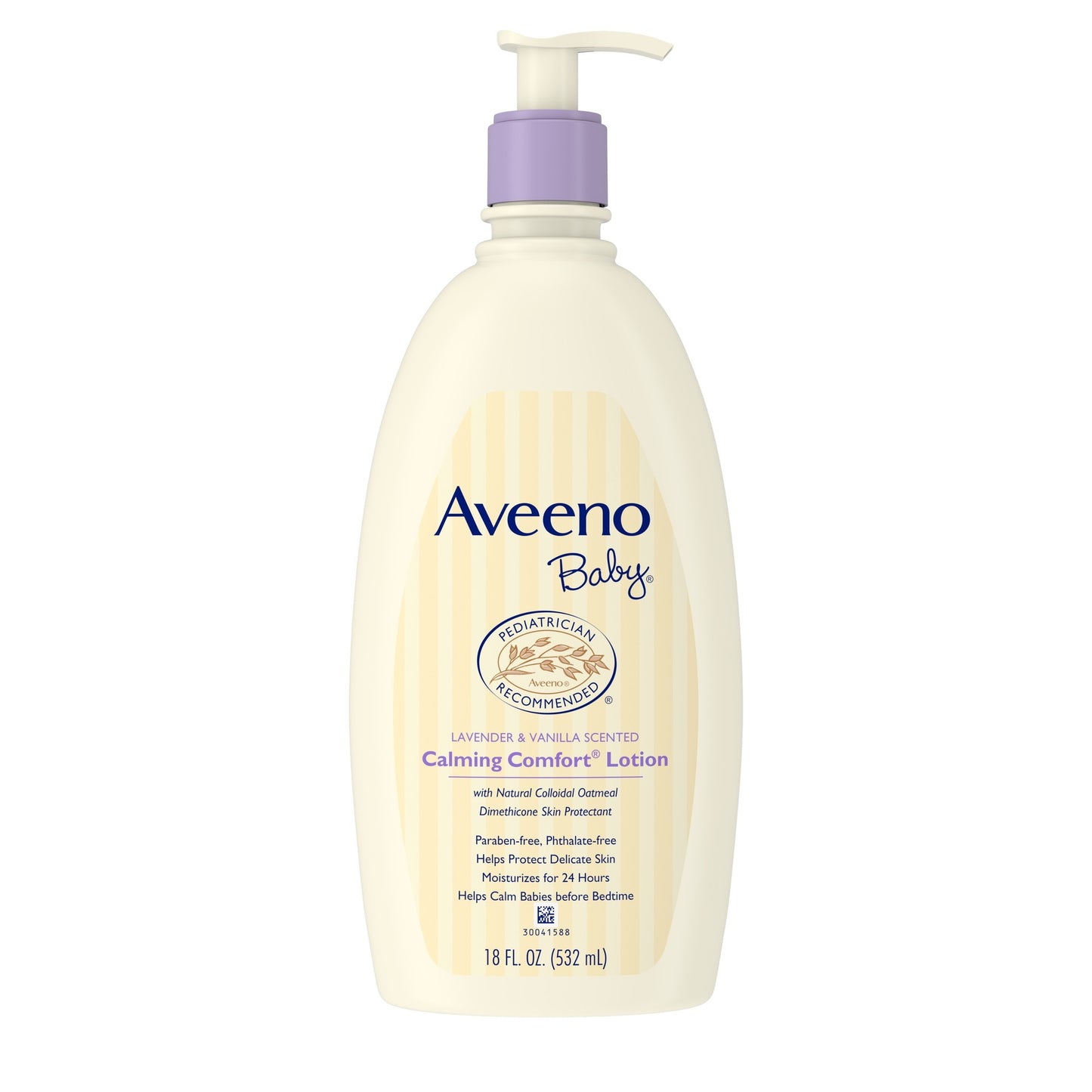 Aveeno baby lotion, calming comfort