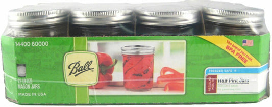 Ball MASON JAR REGULR MOUTH 8oz (single)