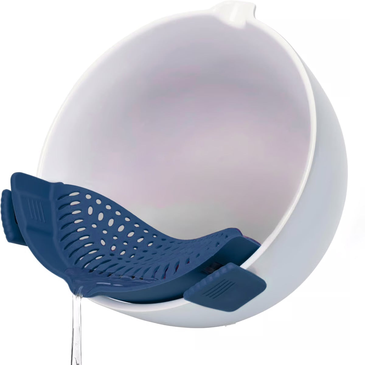 SILICONE POT STRAINER NAVY