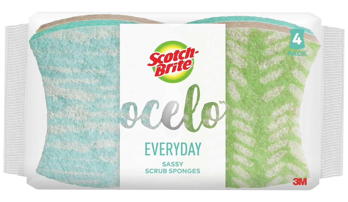 Aucello every day 4pk scrub sponges