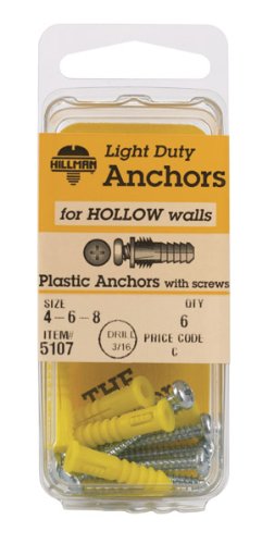 6x7/8" Plastic Anchor