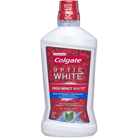 Colgate optic white mouthwash