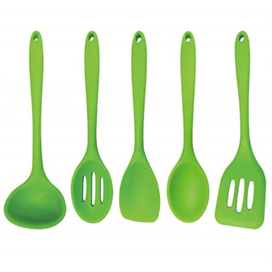 Five piece silicone set green