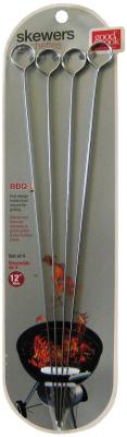 Metal skewers four pack