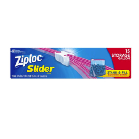 ZiplocSlider 15 Storage Gallon