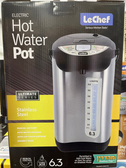 Le Chef Electric Hot water Pot 6.3 pump Shabbat Mode