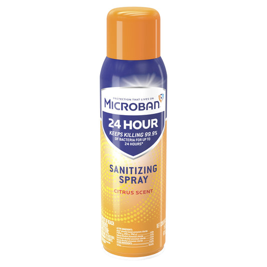 Micro ban, sanitizing spray, citrus scent