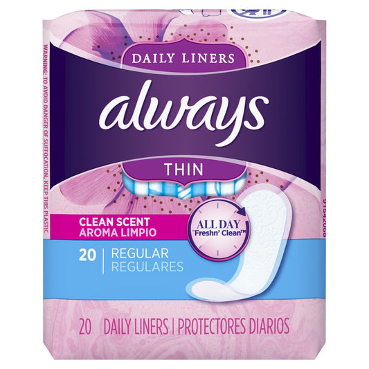 Always liners 20 count
