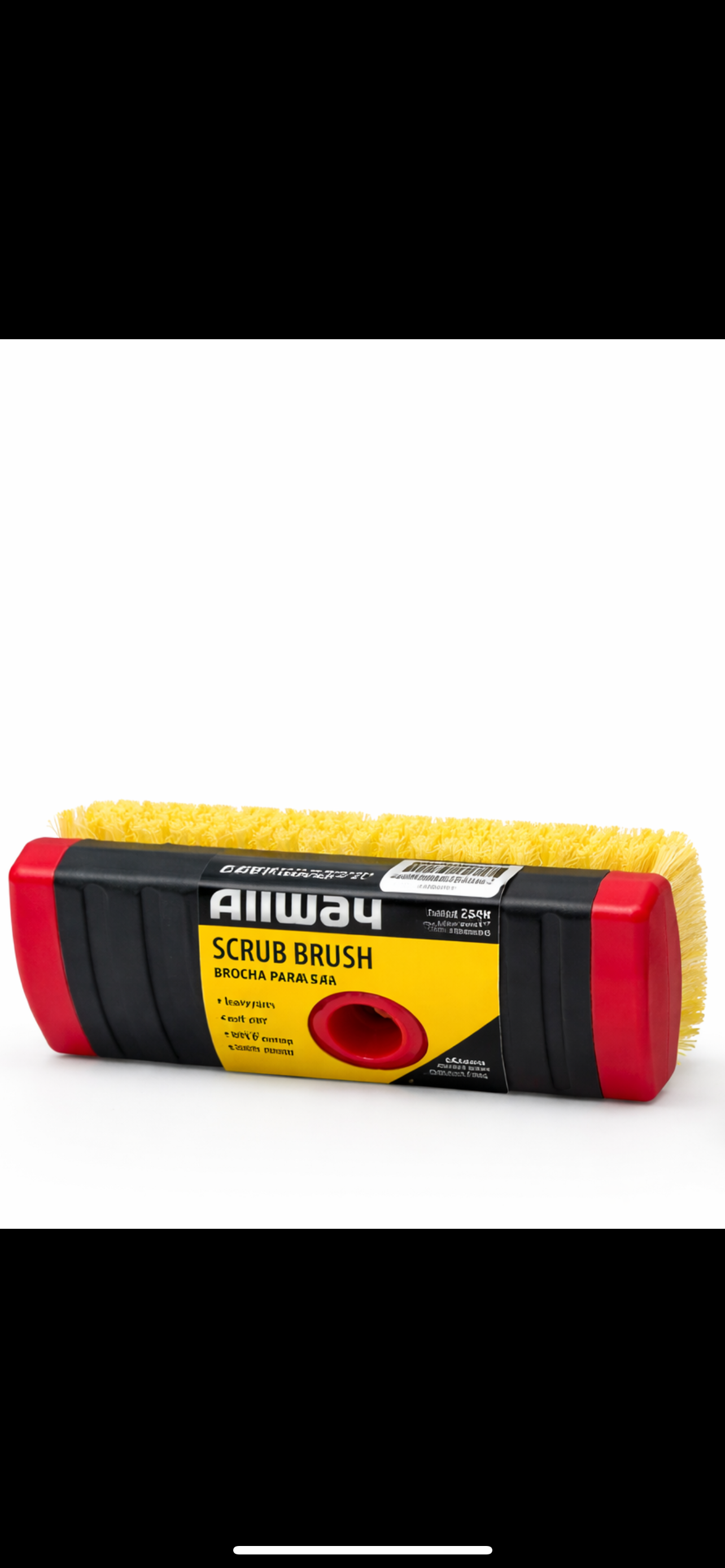 Allway scrub brush Heavy Duty with stick