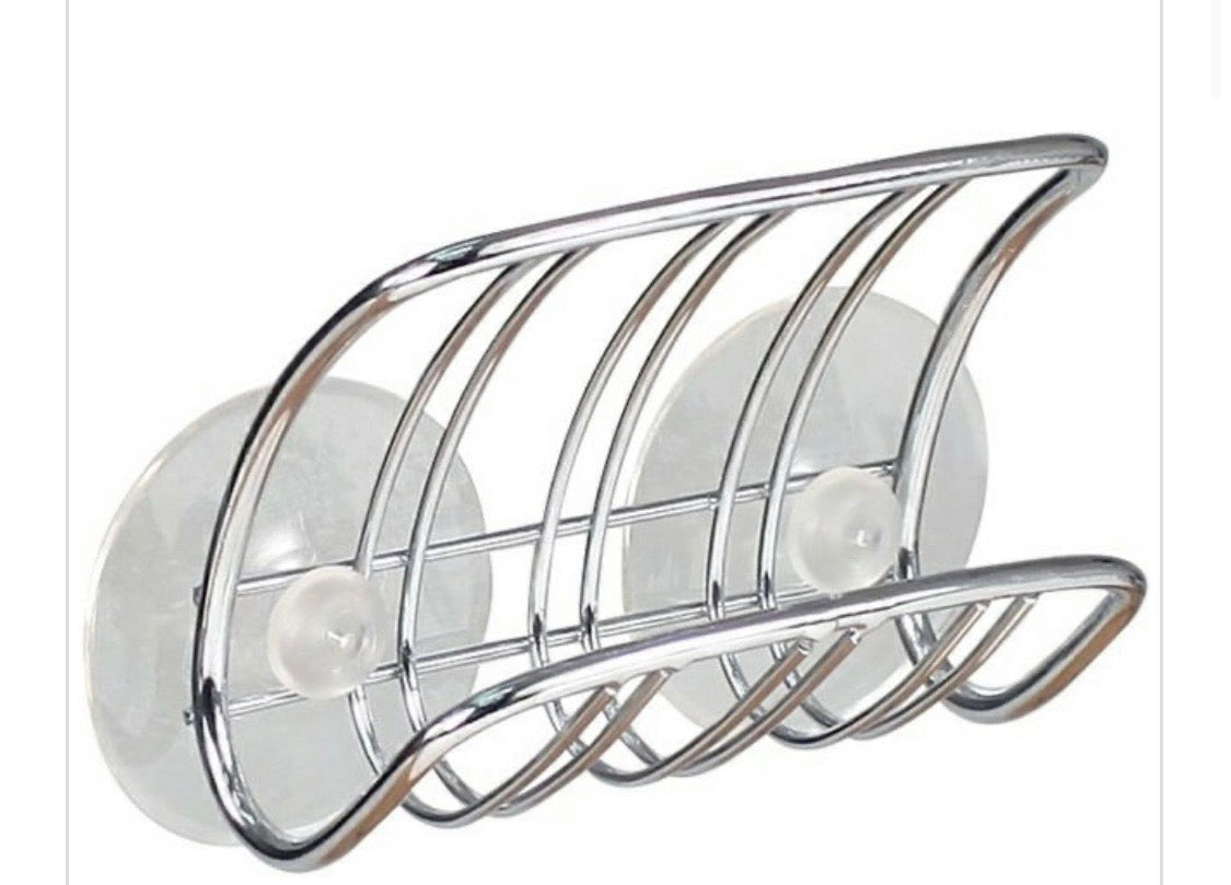 SUCTION-SPONGE HOLDER/SINK-CHROME