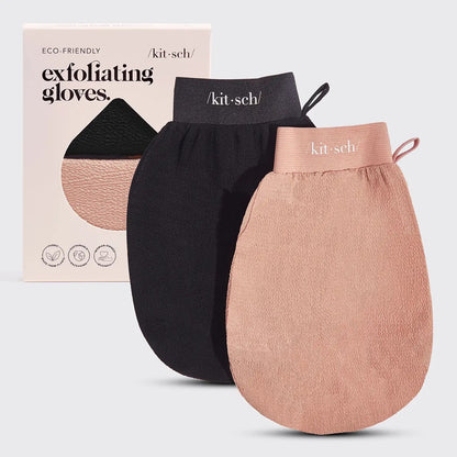 Kit.sch exfoliating gloves 2 pk