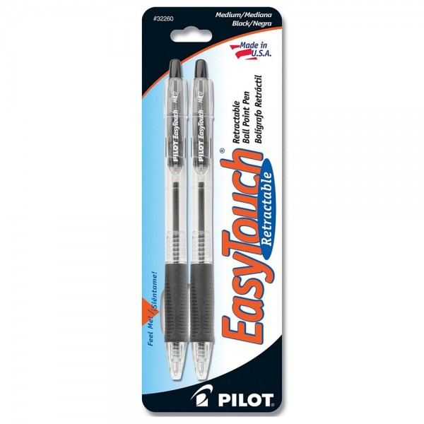 Pilot V-7 Easy Touch Black 2PK