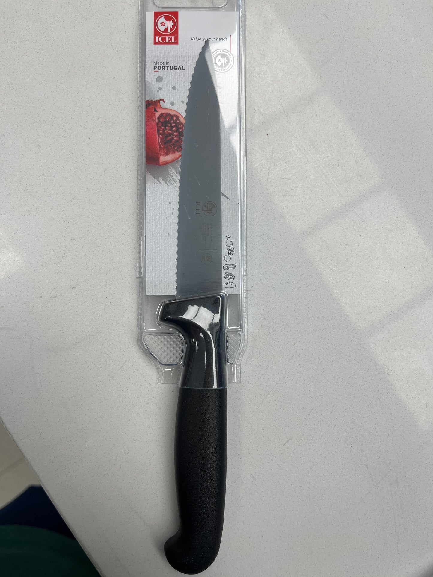 4.75" Black Serrated Knife