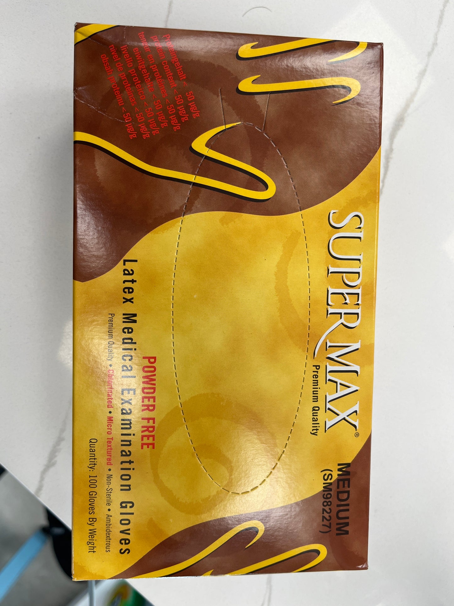 Medium latex gloves 100 pk