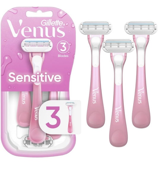 Gillette Venus sensitive razors 3pk ￼