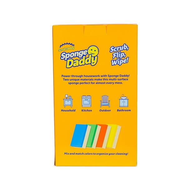 Scrub Daddy Sponge Daddy Cleaning Sponges, Multi-Color, 12 ct.