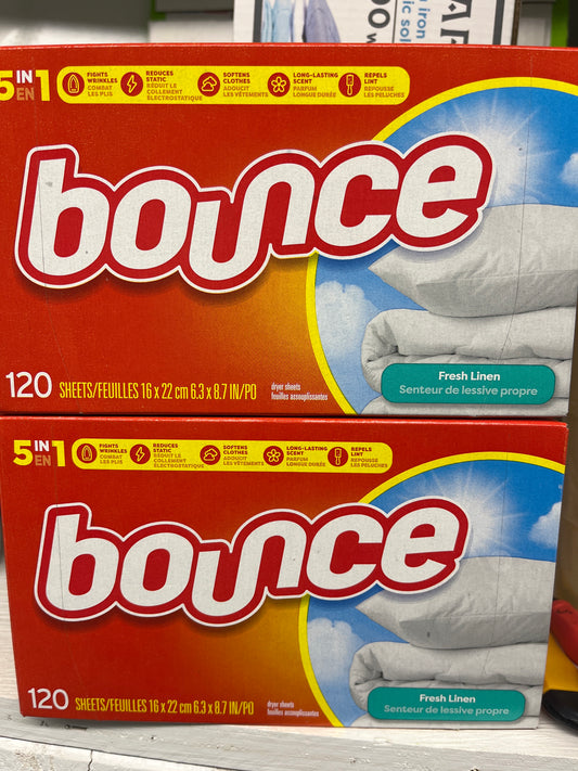 Bounce dryer sheets 120count