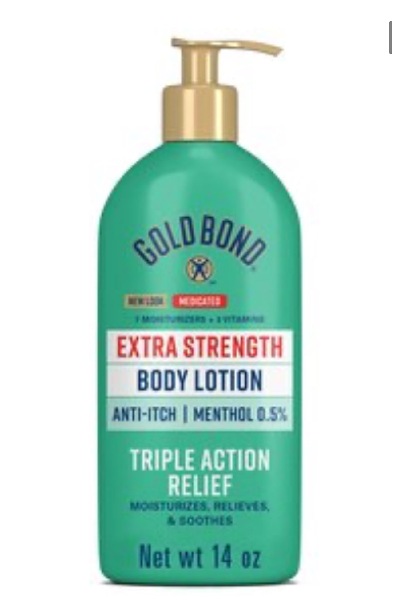 Gold band, body lotion, extra strength