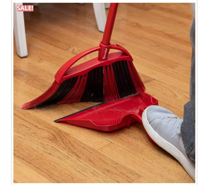 OCEDAR LG. POWER CORNER BROOM W/ STEP ON DUST PAN
