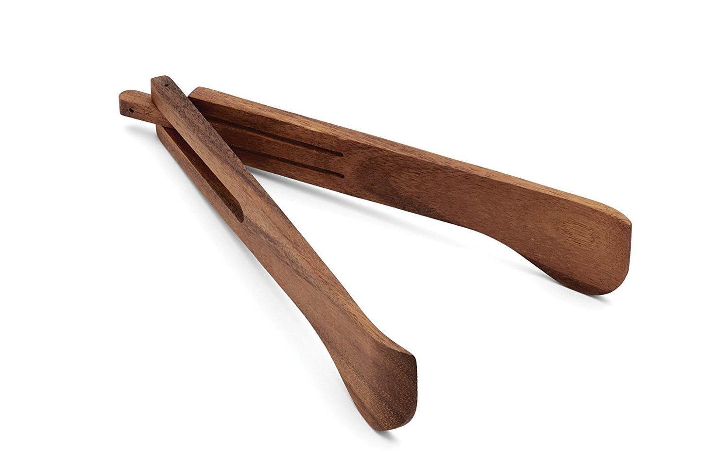 Wood salad bowl tongs