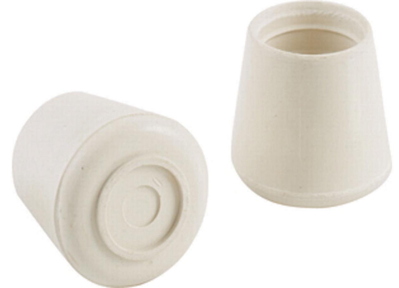 1-1/8" Rubber Legs Tips White