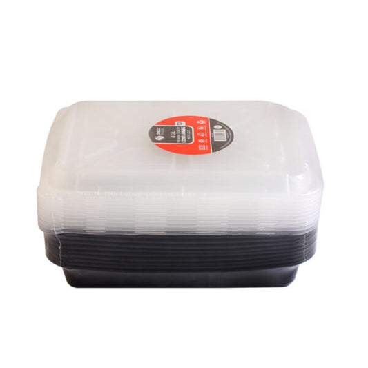 4LB. Oblong Container w/ Lids
