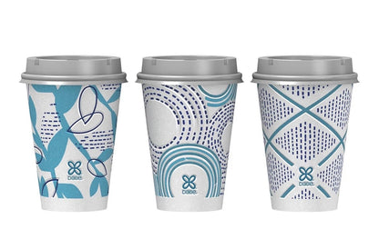 Dixie To Go Paper Coffee Cups With Lids, 12 oz, 26 ct, Disposable Insulated Paper Cups for On-The-Go Hot or Cold Beverages