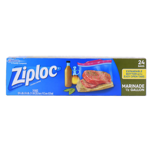 Ziploc Marinade Half Gallon 24
