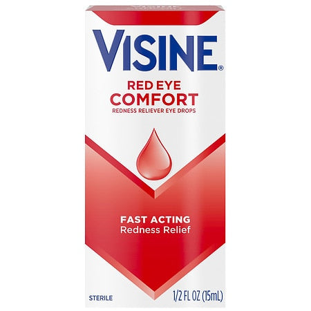 Visine red eye drops