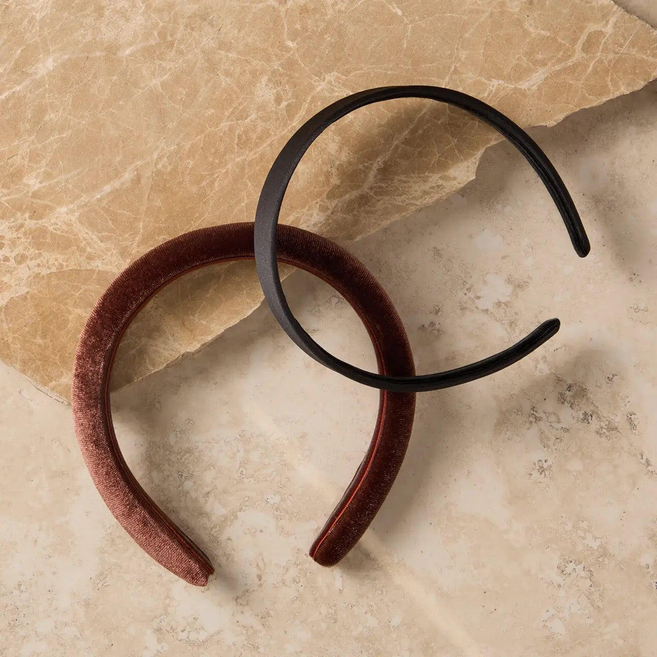 Kit.sch/ satin velvet headbands 2pk￼
