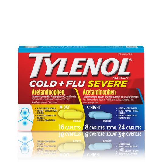 Tylenol, cold and flu severe 24 capsules