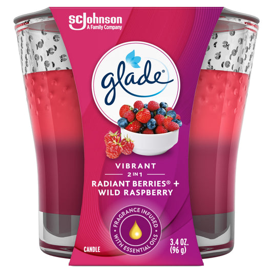 Glade wild raspberry candle