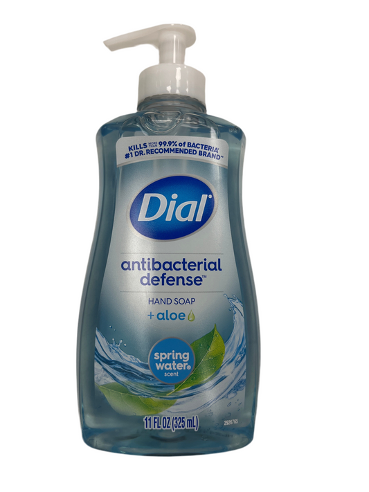 Dial antibacterial, hand soap, blue