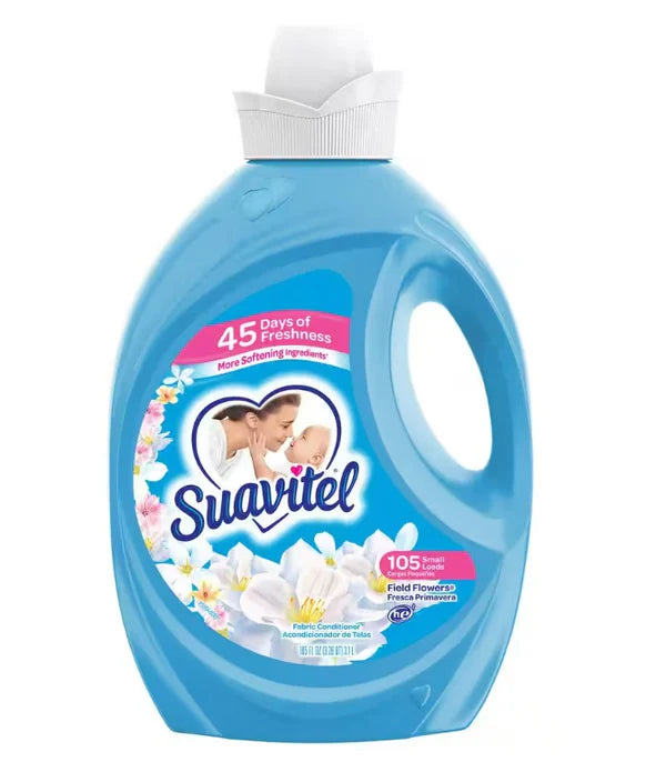 Suavitel Liquid Fabric Softener & Conditioner Field Flowers - 105oz/