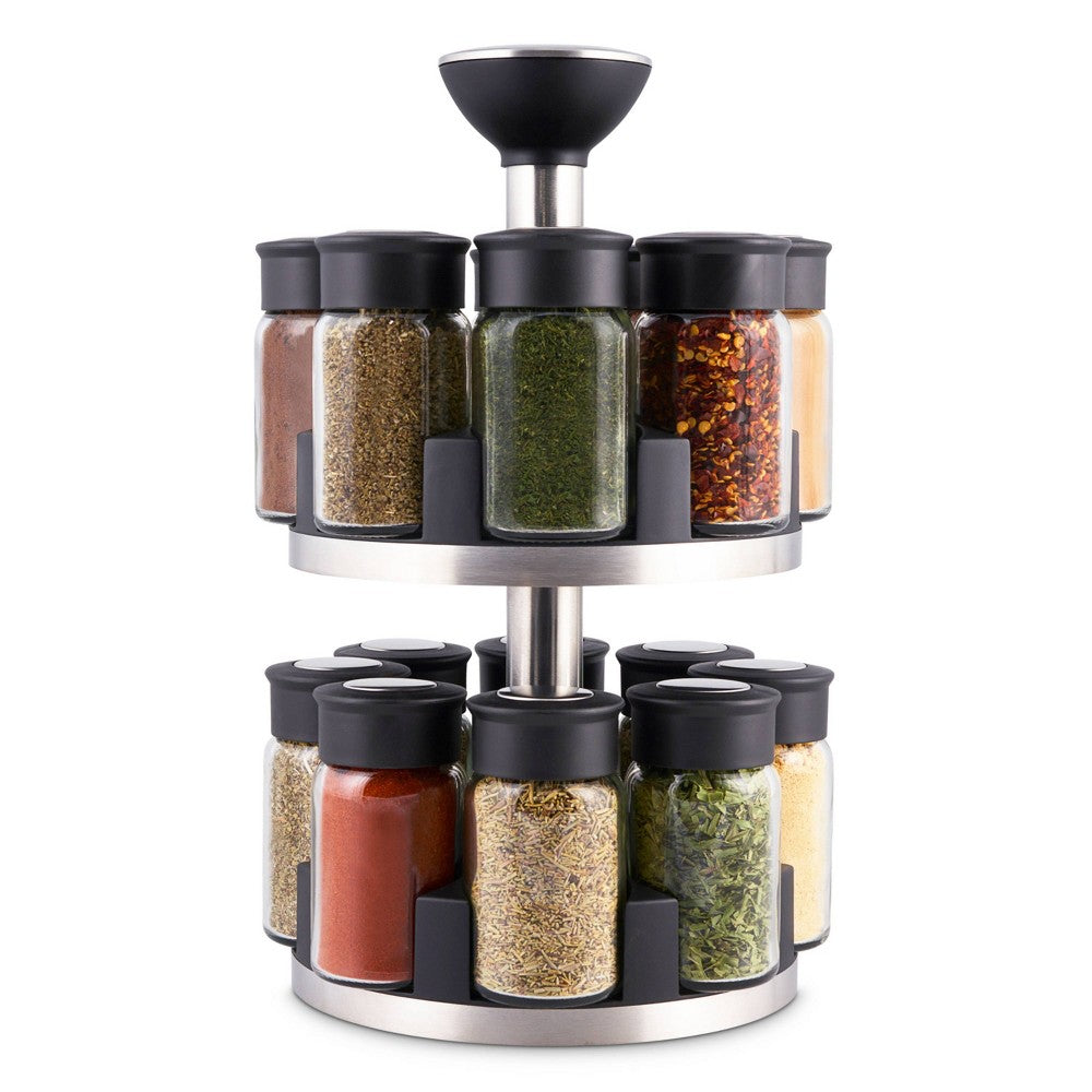 Cole & mason 16 jar herb & spice carousel