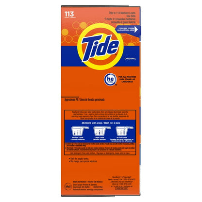 Tide powder Laundry Detergent 113 loads