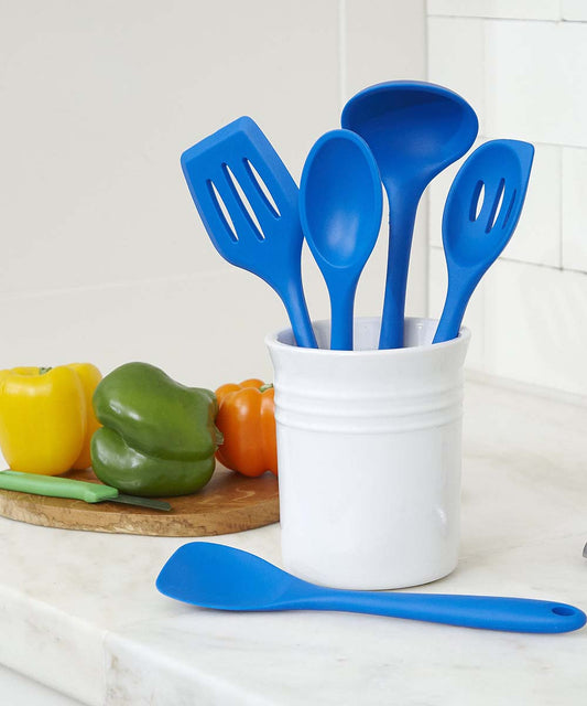 Blue 5-Piece Silicone Cooking Tools